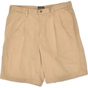 Eddie Bauer Khaki Shorts Mens Size 40 Wrinkle And Stain Resistant